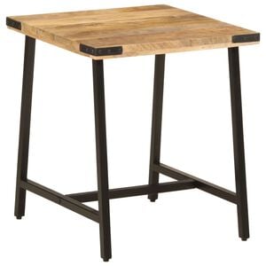 vidaXL Tavolino 45x45x50cm in Legno Massello di Mango e Ferro