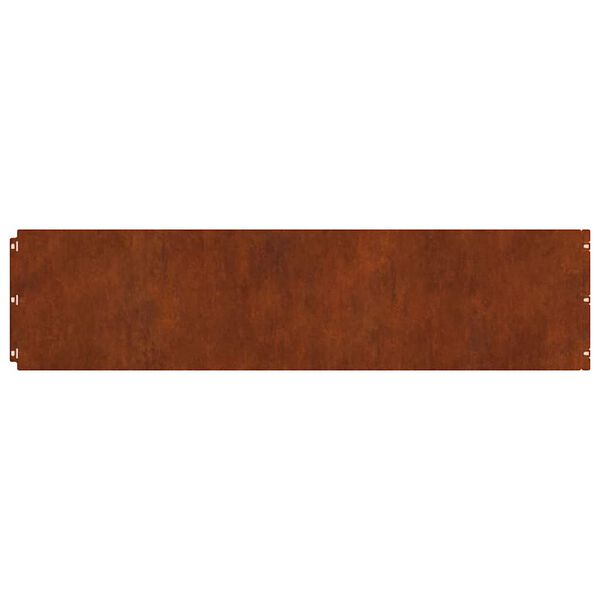 vidaXL Bordure per Prato 20 pz 25x103 cm Flessibile Acciaio Corten