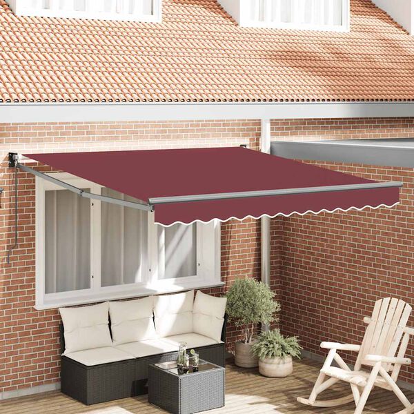 vidaXL Tenda da Sole Retrattile Manuale Bord&ograve; 300x250 cm