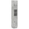 vidaXL Armadio da Bagno con Ripiano Aperto HOORN Grigio Cemento
