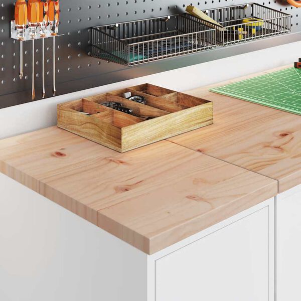 vidaXL Armadietto da Garage Bianco 30x51x85 cm Legno Massello di Pino