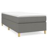 vidaXL Struttura Letto a Rete a Molle Grigio Scuro 90x190 cm Tessuto