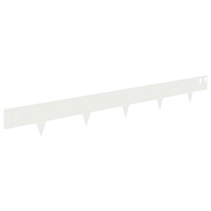 vidaXL Bordura per Prato 20 pcs 100 x 12 cm Acciaio Bianco