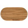 vidaXL Piano del tavolo 110 x 55 x 3,5 cm Ovale Legno di teak solido