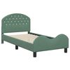 vidaXL Struttura letto bambini con testata Verde Mare 80 x 160 cm