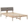 vidaXL Struttura del Letto con testiera Marrone e taupe 120 x 190 cm