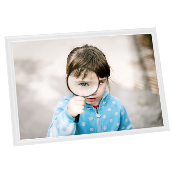 vidaXL Cornici Foto Collage 5 pz per Tavolo Bianche 13x18 cm in MDF