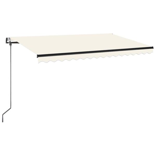 vidaXL Tenda da Sole Retrattile Automatica 400x350 cm Crema