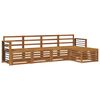 vidaXL Set di divani da esterno 5 pz Naturale