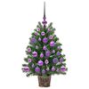 vidaXL Albero di Natale artificiale con 150 LED Verde 75 cm PE e PVC