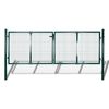 vidaXL Cancello per Recinzione in Acciaio 300x100 cm Verde