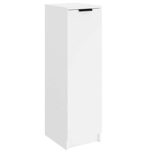 vidaXL Scarpiera Bianca 30x35x100 cm in Legno Multistrato