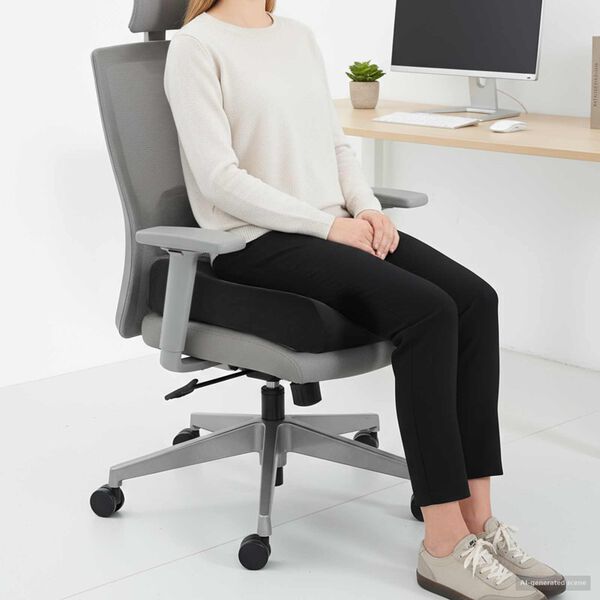 vidaXL Cuscino per la seduta Tinta unita Nero