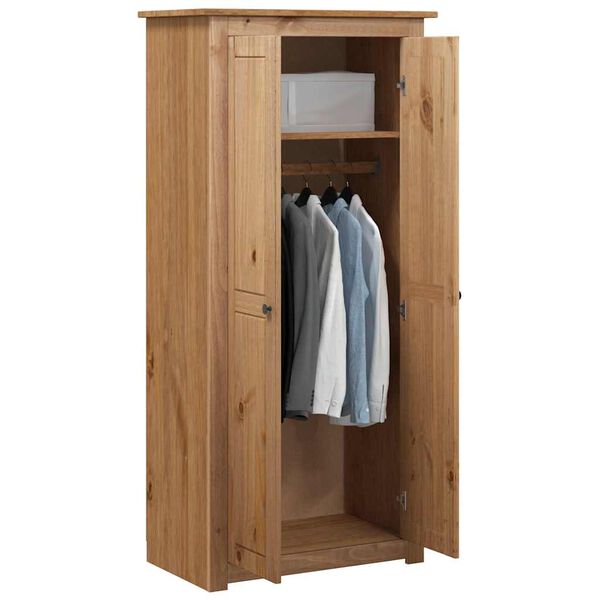 vidaXL Armadio 80x50x171,5 cm in Legno Massello Pino Panama Range