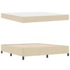 vidaXL Letto a molle Crema 180 x 200 cm Tessuto