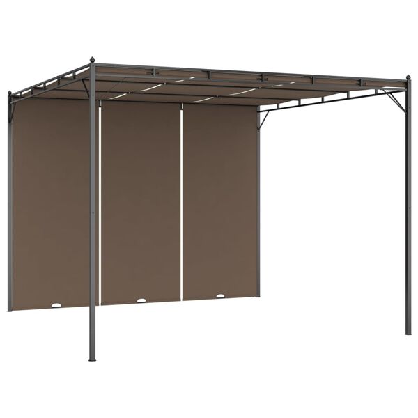 vidaXL Gazebo da Giardino con Tenda Laterale 3x3x2,25 m Talpa