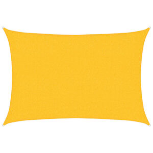 vidaXL Vela Parasole 160 g/m&sup2; Rettangolare Giallo 2x2,5 m in HDPE