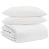 vidaXL Set di Piumoni con cuscino 3 pz Bianco Piuma d'anatra