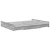 vidaXL Struttura letto con contenitore Grigio Sonoma 140 x 200 cm