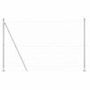 vidaXL Recinzione Euro con Base in Calcestruzzo 10 x 1,4 m Argento