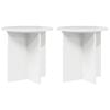 vidaXL Supporto per piante 2 pz Bianco Lucido 40 x 40 x 40 cm