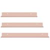 vidaXL Mensola sospesa 3 pcs Rosa 40 x 9 x 2,5 cm Acciaio