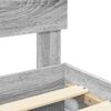 vidaXL Struttura del letto con testiera Grigio Sonoma 120 x 200 cm