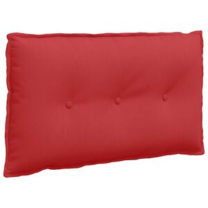 vidaXL Cuscino per Schiena Rosso 80 x 19 x 50 cm Tessuto