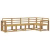 vidaXL Set di divani da esterno 5 pz Bianco Legno di Acacia Massello
