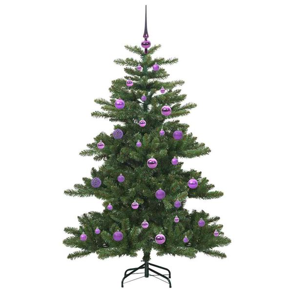 vidaXL Albero di Natale Artificiale con Rami Pieghevoli Verde 150 cm