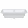 vidaXL Lavandino da Bagno Bianco 55,5x40x18,5 cm Rettangolare Ceramica