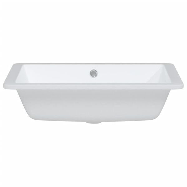 vidaXL Lavandino da Bagno Bianco 55,5x40x18,5 cm Rettangolare Ceramica
