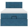 vidaXL Struttura Letto Pouf con Materasso 90x200 cm in Velluto