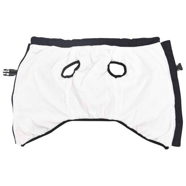 vidaXL Cappotto per Cani Blu navy L52 Pile e Poliestere