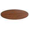 vidaXL Piano Tavolo Rotondo Marrone Scuro &Oslash;90x1,5 cm Rovere Trattato