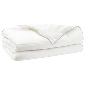 vidaXL Piumone 135x220 cm Estate 200 GSM Lana Australiana Bianco