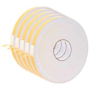 vidaXL Nastro adesivo in schiuma 5 pcs Bianco 20mm x 10m Schiuma CR