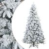 vidaXL Albero di Natale Artificiale Snodato Foderato di Neve Bianco