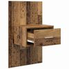 vidaXL Armadio da Notte 2 pcs Legno vecchio 50 x 32,5 x 80cm