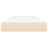 vidaXL Materasso a Molle Insacchettate Crema 120x190x20 cm in Tessuto