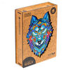 UNIDRAGON Puzzle in Legno 184 pz Majestic Wolf Medio 24x33 cm