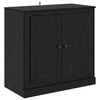 vidaXL Credenza Rovere Nero 70 x 35,5 x 67,5 cm Legno multistrato