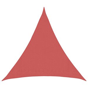 vidaXL Telo Ombra 2 x 2 x 2 m HDPE Triangolare Terracotta