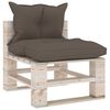 vidaXL Set Salotto Giardino su Pallet Cuscini 6 pz in Legno di Pino