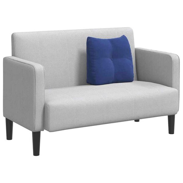 vidaXL Cuscino per Schiena Blu Polizia 45 x 24 x 50 cm Velluto