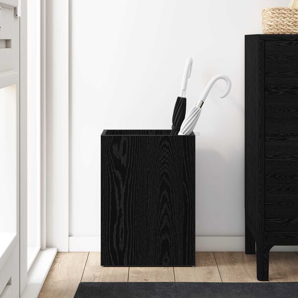 vidaXL Supporto per Ombrellone Rovere Nero 40 x 20 x 55,5 cm