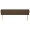 vidaXL Testiera ad Orecchio Marrone Scuro 163x23x78/88 cm in Tessuto
