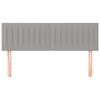 vidaXL Testiera Grigio Chiaro 144x5x78/88 cm in Tessuto