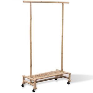 vidaXL Supporto Appendiabiti in Legno di Bamb&ugrave;