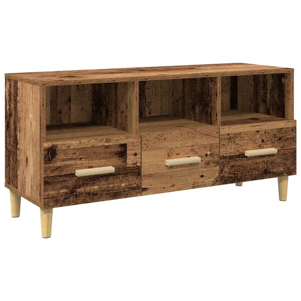 vidaXL Mobile TV Legno vecchio 102 x 36 x 50 cm Legno multistrato